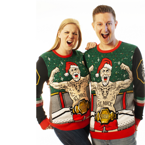 ugly christmas sweater santa mma conor mcgregor ufc