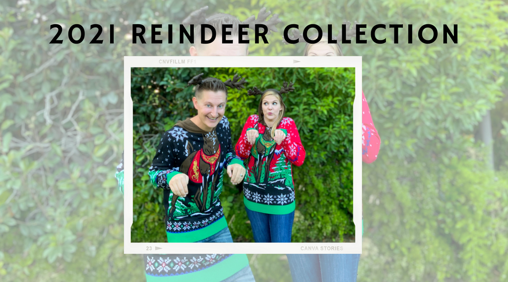 2021 reindeer ugly christmas sweater collection