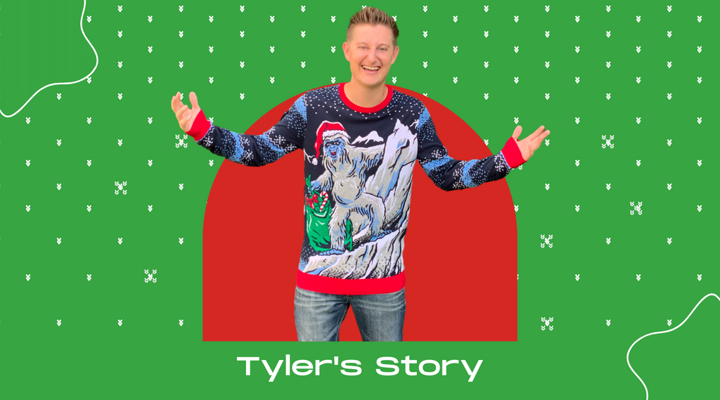 tyler's story ugly christmas party