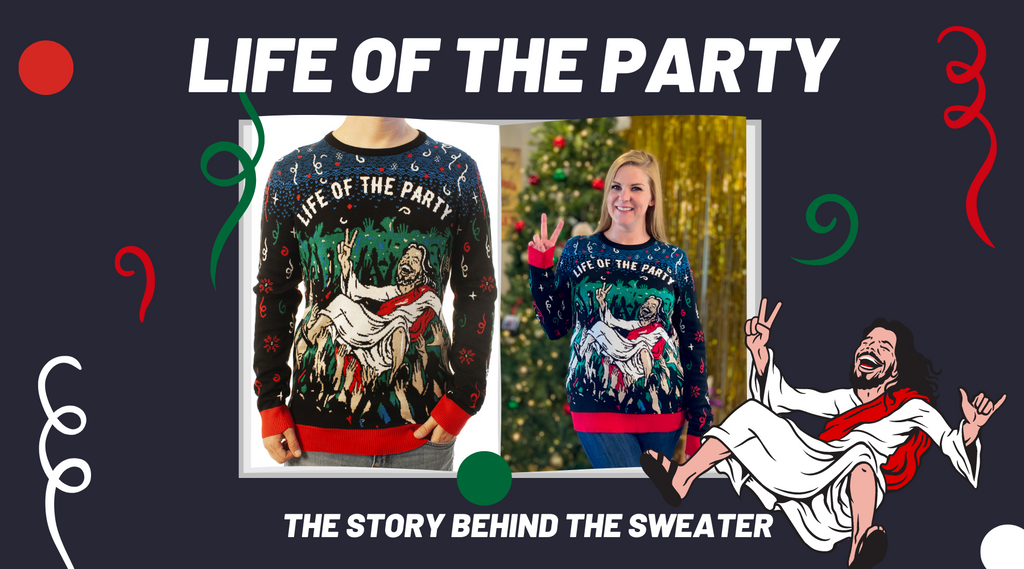 life of the party story behind the sweater