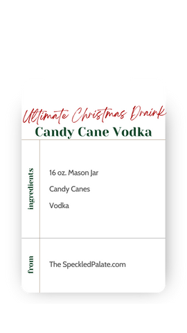 candy cane vodka recipe