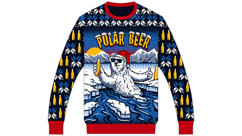 full polar beer sweater