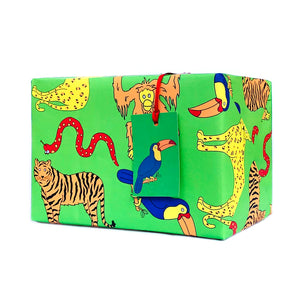 jungle wrapping paper