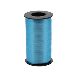 Turquoise Curling Ribbon Crimped 3/16" X 500 Yds