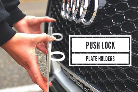 Push lock plate holders