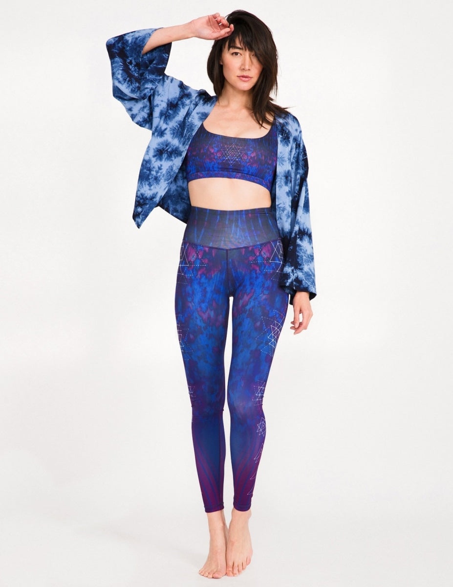 Imagine High Waist Legging Reversible - Inner Sky Midnight - DEVALA