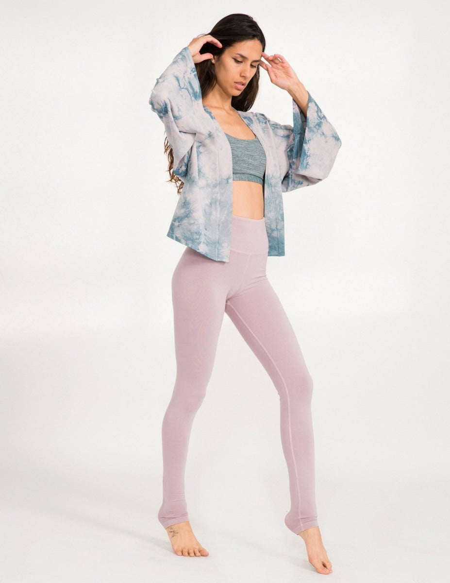 Naked High Waist Legging - Ocean Marble - DEVALA