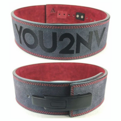custom-leather-weightlifting-belt-grey-red-suede-black-lever