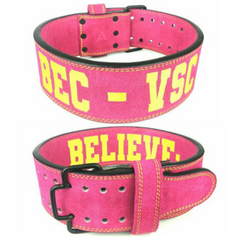 custom-leather-weightlifting-belt-pink-sued-quick-release