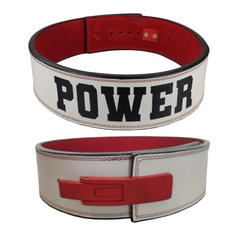 custom-leather-weightlifting-belt-power-red-white-lever