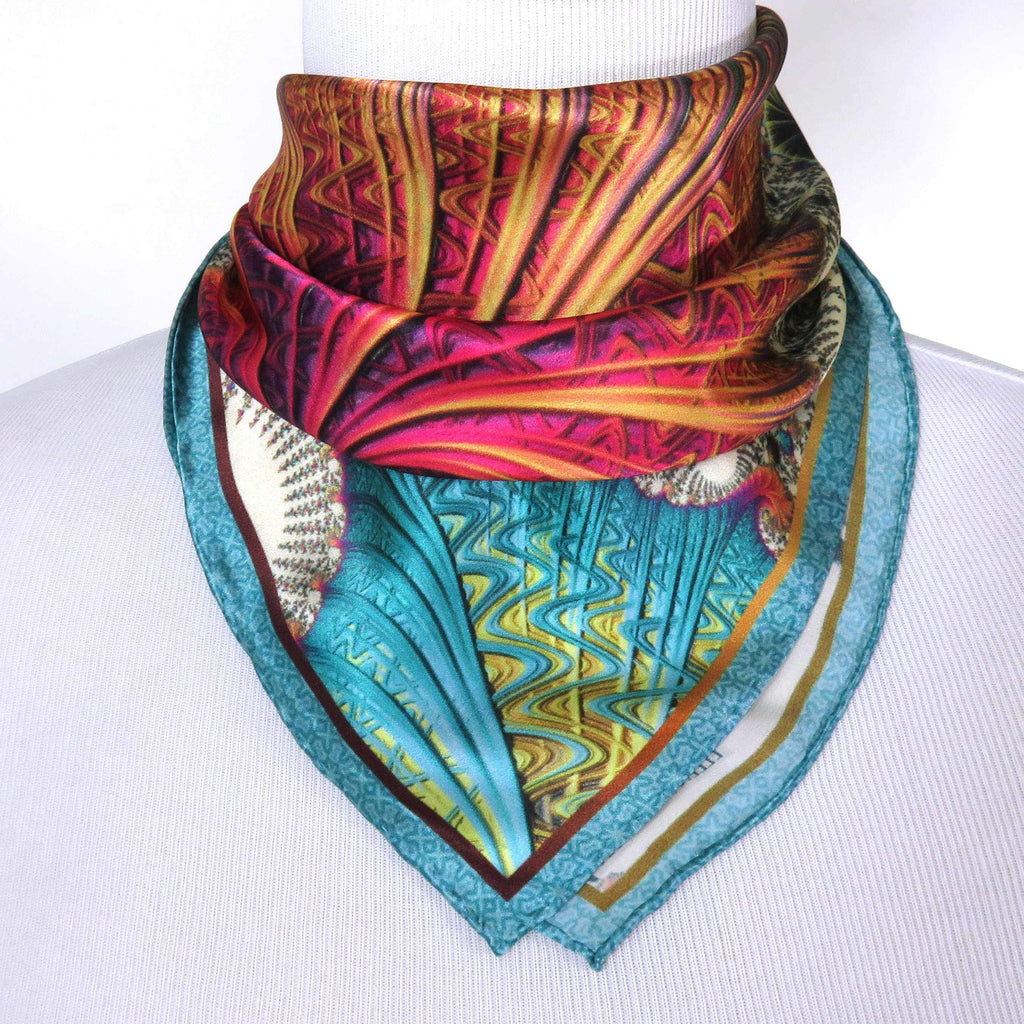 small silk neck scarves