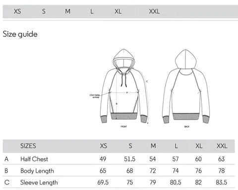 Organic hoodies - Tshirt Sizing( For Tab Descriptions ) – Pumayana