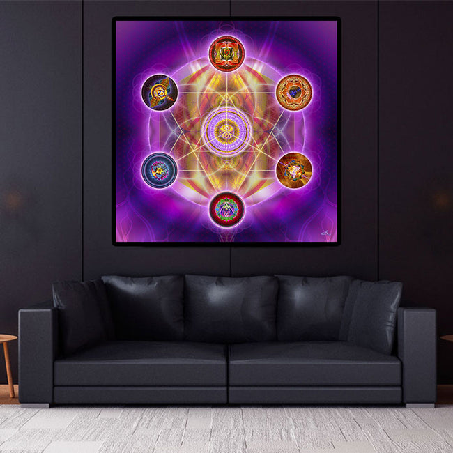 7 Chakra Tapestry Seven Chakras Wall Hanging 7 Chakras