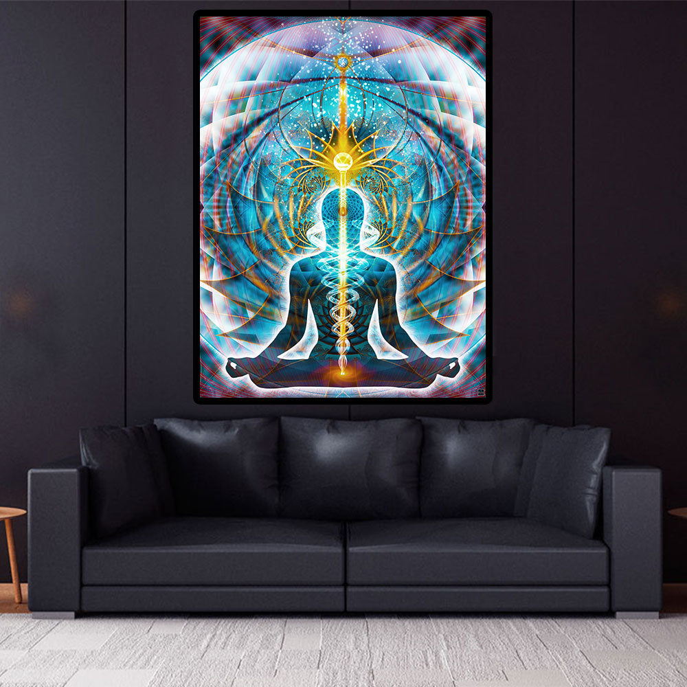 Meditation Art | Spiritual | Chakra Wall Art | Galactic Body