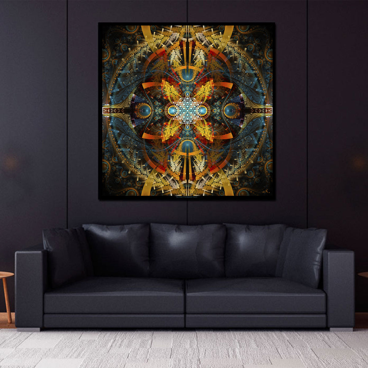 Merkaba Wall Hanging | Sacred Geometry Tapestry | Star Matrix – Pumayana