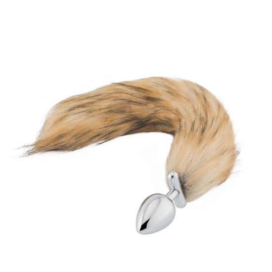 BROWN FOX SHAPEABLE METAL TAIL PLUG, 18