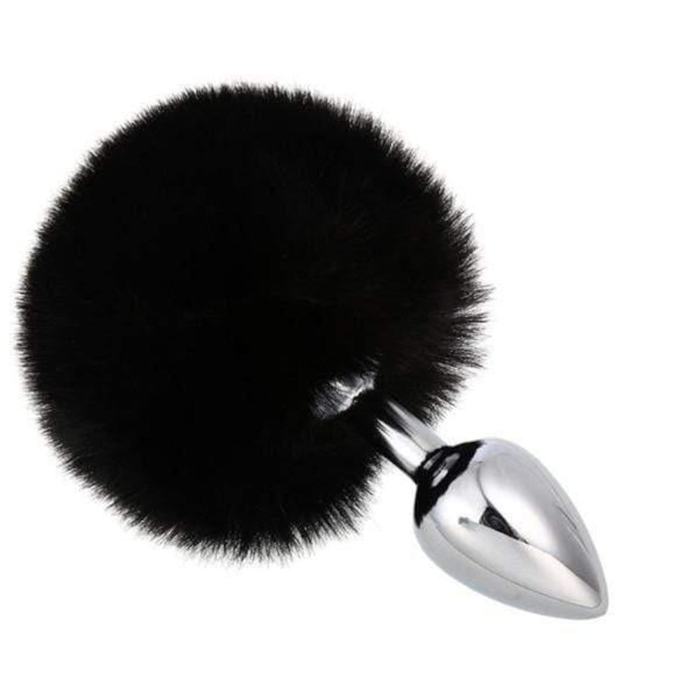 3 Bunny Tail Plug Stainless Steel Love P