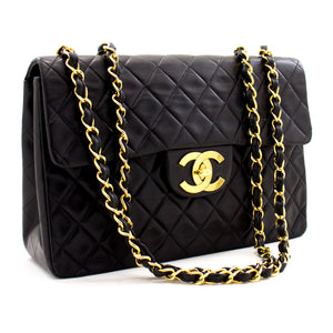 Chanel Chanel 7 Black Quilted Mini Flap Shoulder Bag