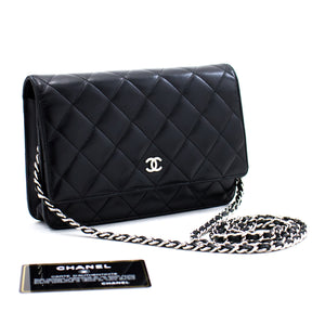 chanel glasses case with classic chain