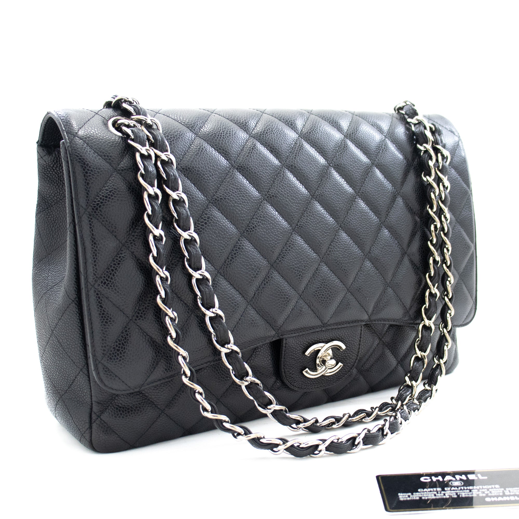 255 leather crossbody bag Chanel Silver in Leather  26527314