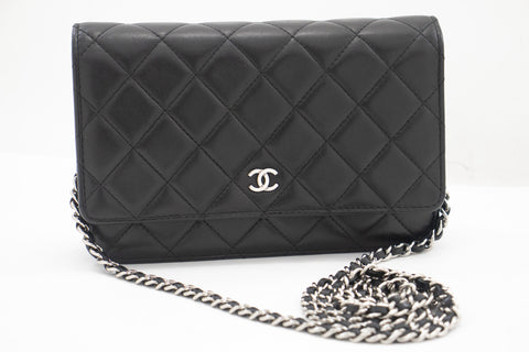 CHANEL Caviar WOC Wallet On Chain Black Shoulder Crossbody Bag at 1stDibs