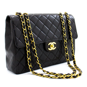 Chanel Classic Flap Phone Holder Bag Crossbody Chain Quilted Lambskin yellow