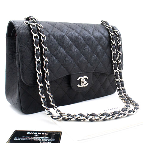 CHANEL Gold Medallion Caviar Shoulder Bag Grand Shopping Tote L08 –  hannari-shop