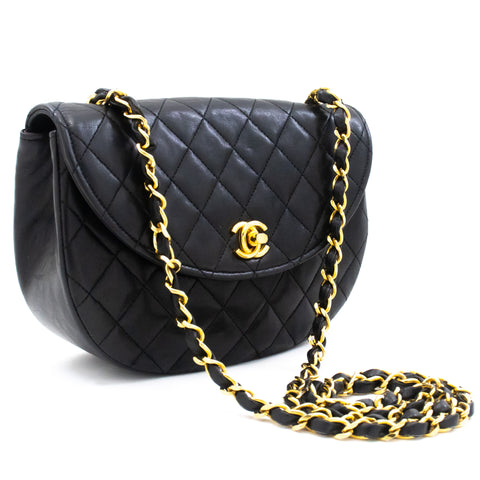 CHANEL Mini Square Small Chain Shoulder Bag Crossbody Black Quilt Leather  ref.976713 - Joli Closet