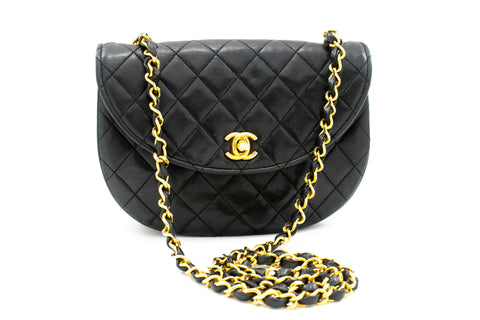 CHANEL Caviar Chain Shoulder Bag Shopping Tote Black Quilted i56 –  hannari-shop