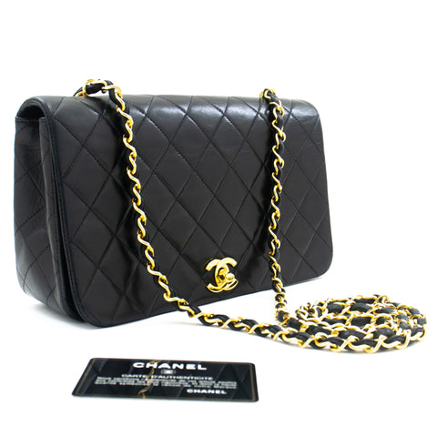 CHANEL Vintage Classic Small Chain Shoulder Bag Single Flap Quilt L12 –  hannari-shop