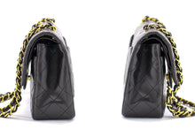CHANEL 2.55 Double Flap 9" lančana torba za rame Crna janjeća torbica h89 hannari-shop