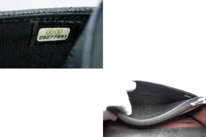 CHANEL Caviar Wallet On Chain WOC Black Shoulder Bag Crossbody SV h29 hannari-shop