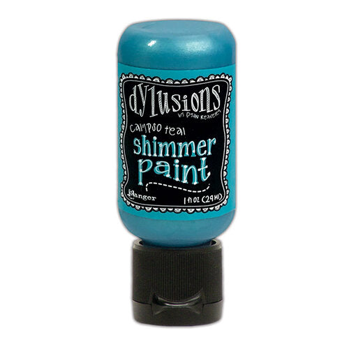 Dylusions shimmer paint 1oz - Calypso teal