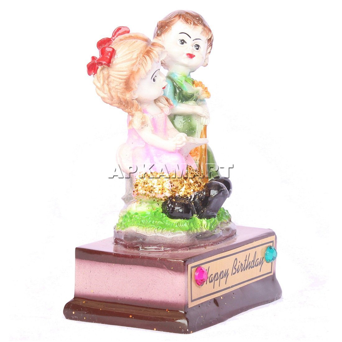 Buy FlowerAura Decorative Green Money Air Purifying Live Indoor Plant In  Glass Vase Pot With Buddha Idol Showpiece For Living Room, Balcony,  Bedroom, Office/Home Decoration And Gifts For Friends, Colleagues,  Relatives &