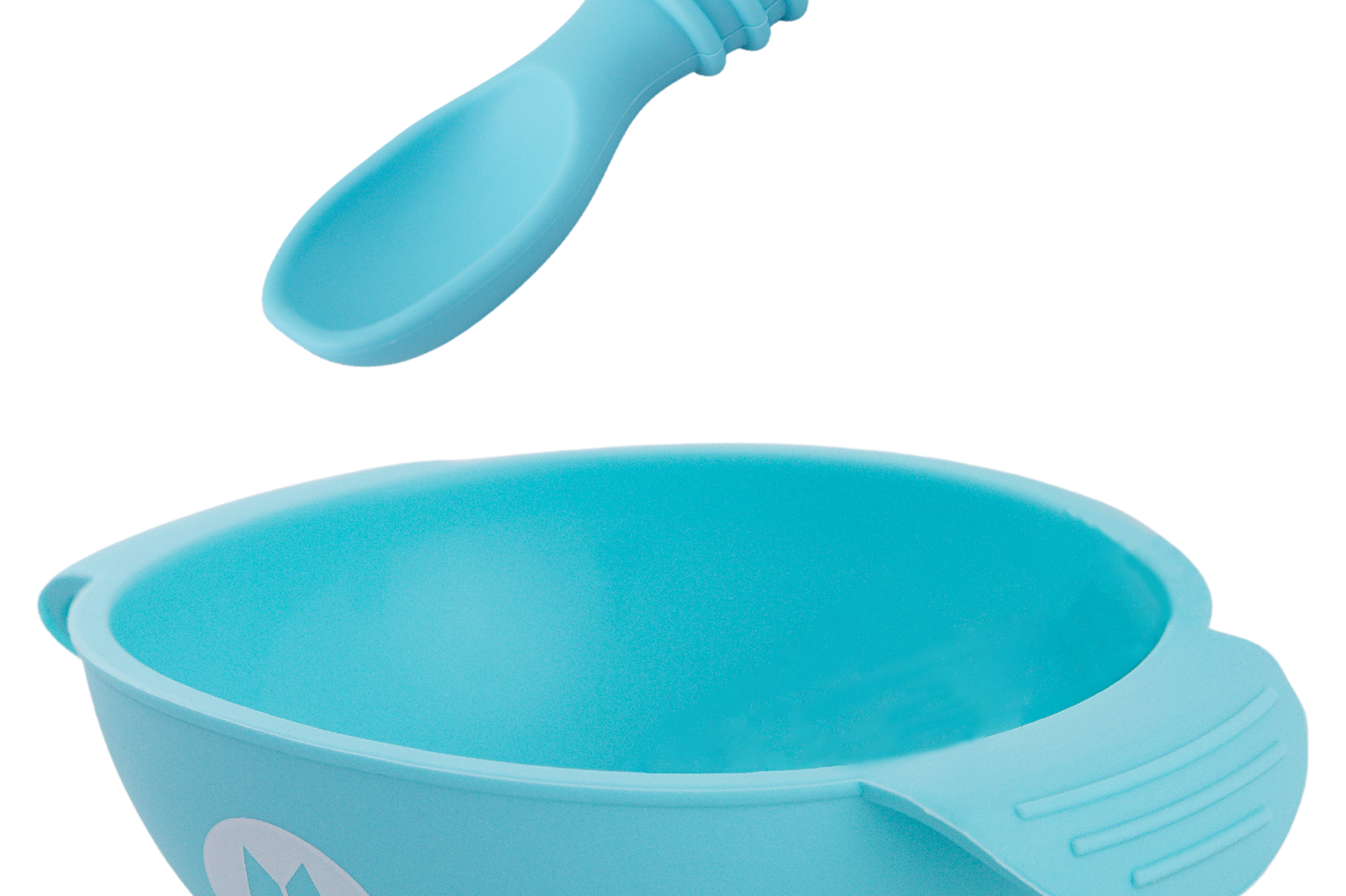 Blue Silicone Bowl W/ Spoon Set – Happy Baby Boutique