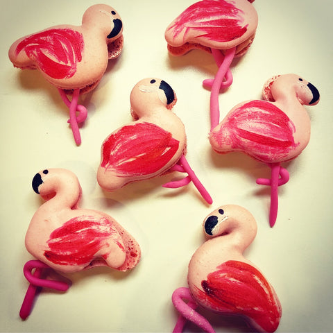 Flamingo Macarons