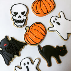 Halloween themed biscuits