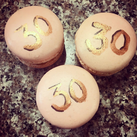 30th Birthday Macarons