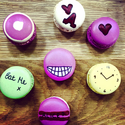 Alice In Wonderland Themed Macarons