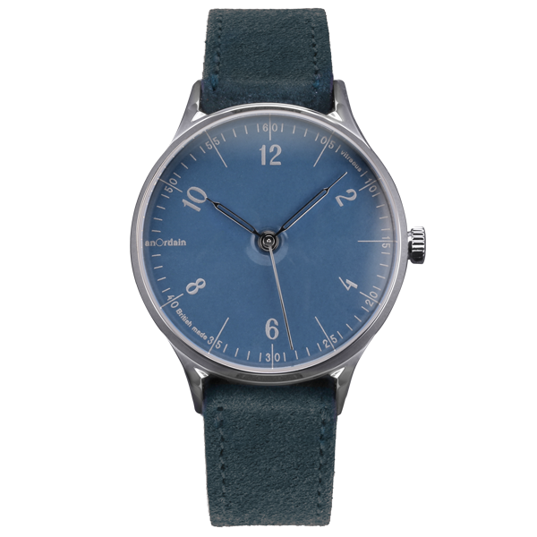 anOrdain Model 1 Watch with Hebridean Blue Enamel Dial