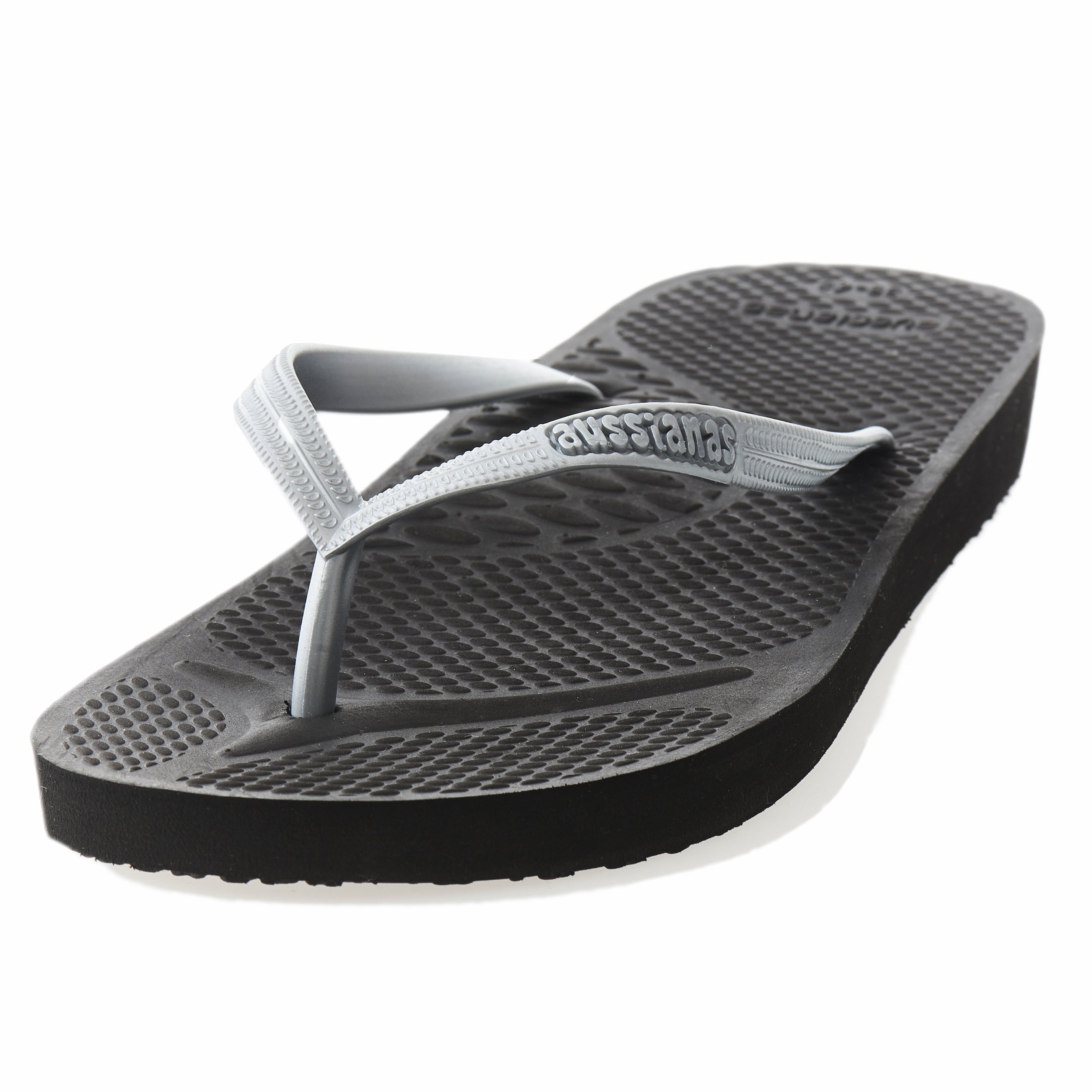 black flip flops with arch support