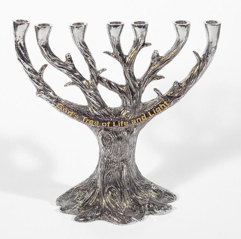 redactioneel Te nul Menorah - God's Tree Of Life And Light (zevenarmige kandelaar) – De  Zalfolie Winkel