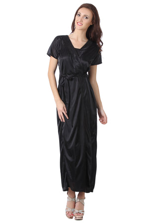 Fasense Women Satin Nightwear Sleepwear Long Robe SR081