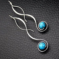 boucles d'oreilles turquoise