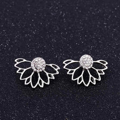 boucles d'oreilles fleur de lotus