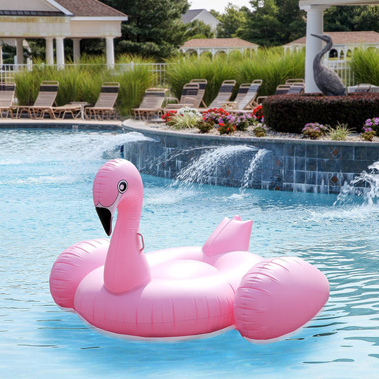 small blow up flamingos