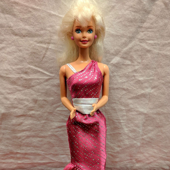 barbie in pink dress