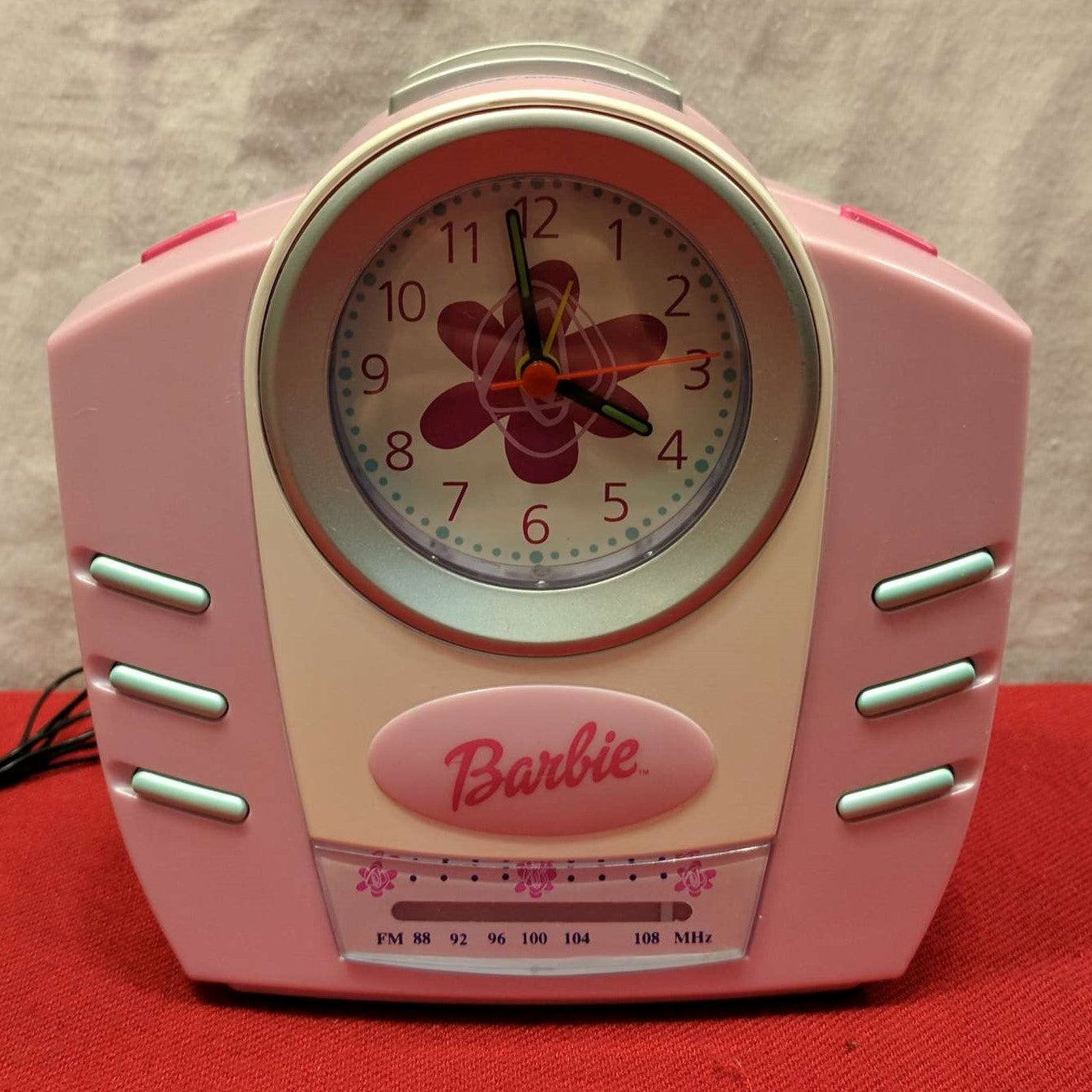 barbie clock radio