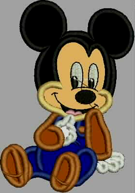 mickey mouse applique design