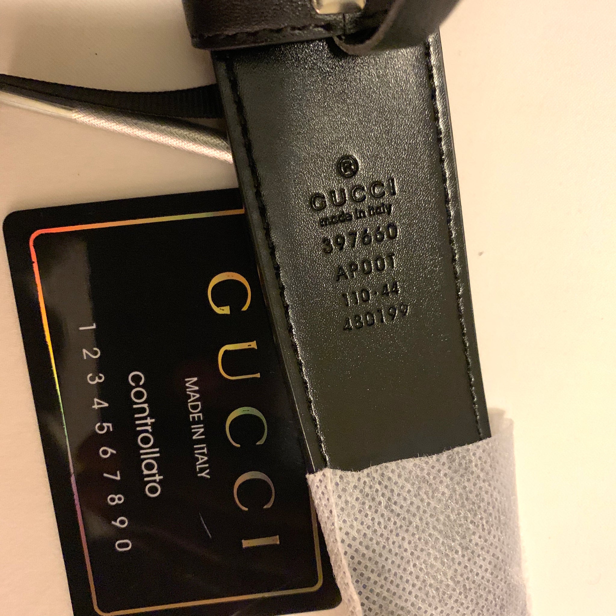 controllato card gucci belt